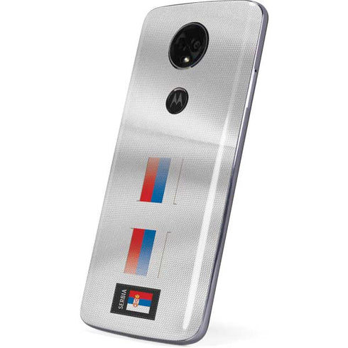 Serbia Soccer Flag Moto E5 Plus Skin